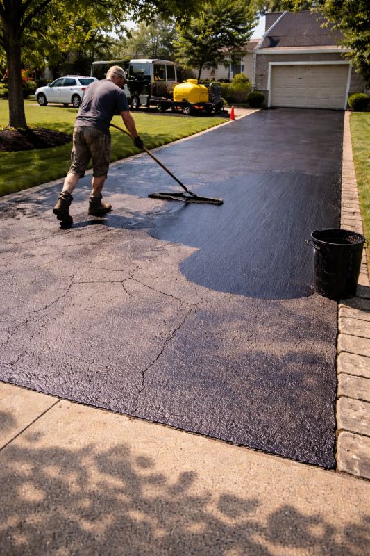 Asphalt Driveway Sealing in Greenville, SC