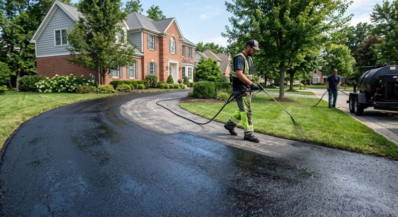 Blacktop Driveway Sealing in Grand Rapids, MI